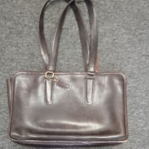 Coach Dark Brown Leather Shoulder Bag